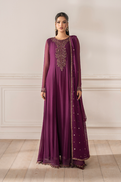 3 Piece Chiffon Suit - Unstitched