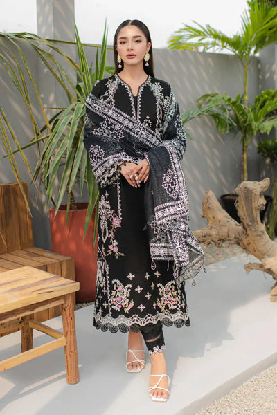 03-Piece Lawn Suit With Embroidery - Unstitched