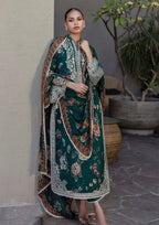 3 Piece Lawn Embroidery Suit - Unstitched