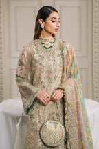 3 Piece Luxury Embroidered Suit - Unstitched