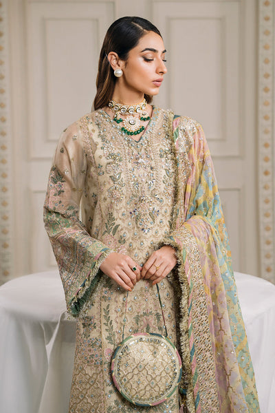 3 Piece Luxury Embroidered Suit - Unstitched