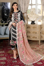 03-Piece Lawn Suit With Chikankari Embroidery - Unstitched
