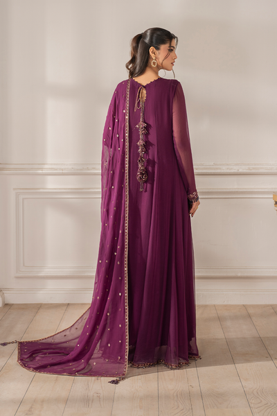 3 Piece Chiffon Suit - Unstitched