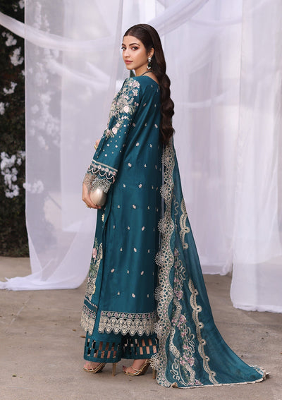 3 Piece Embroidered Chikankari Suit - Unstitched