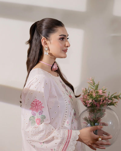 03-Piece Lawn Suit With Embroidery - Unstitched