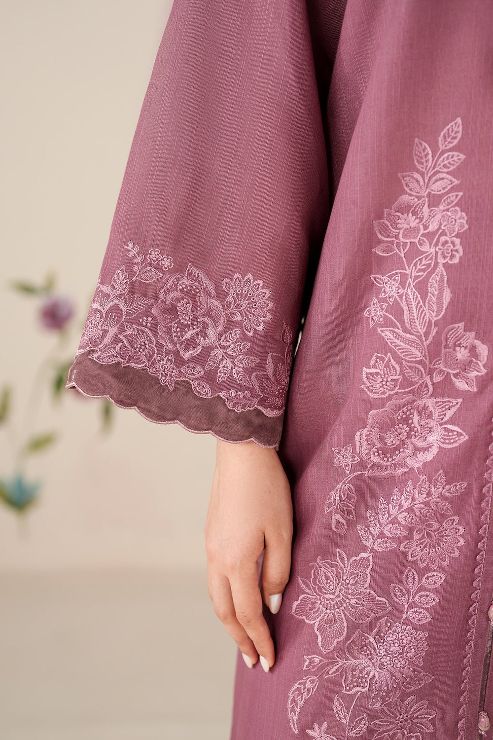 3 Piece Embroidery Khaddar Suit - Unstitched