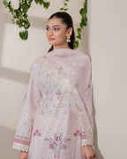 03-Piece Lawn Suit With Embroidery - Unstitched