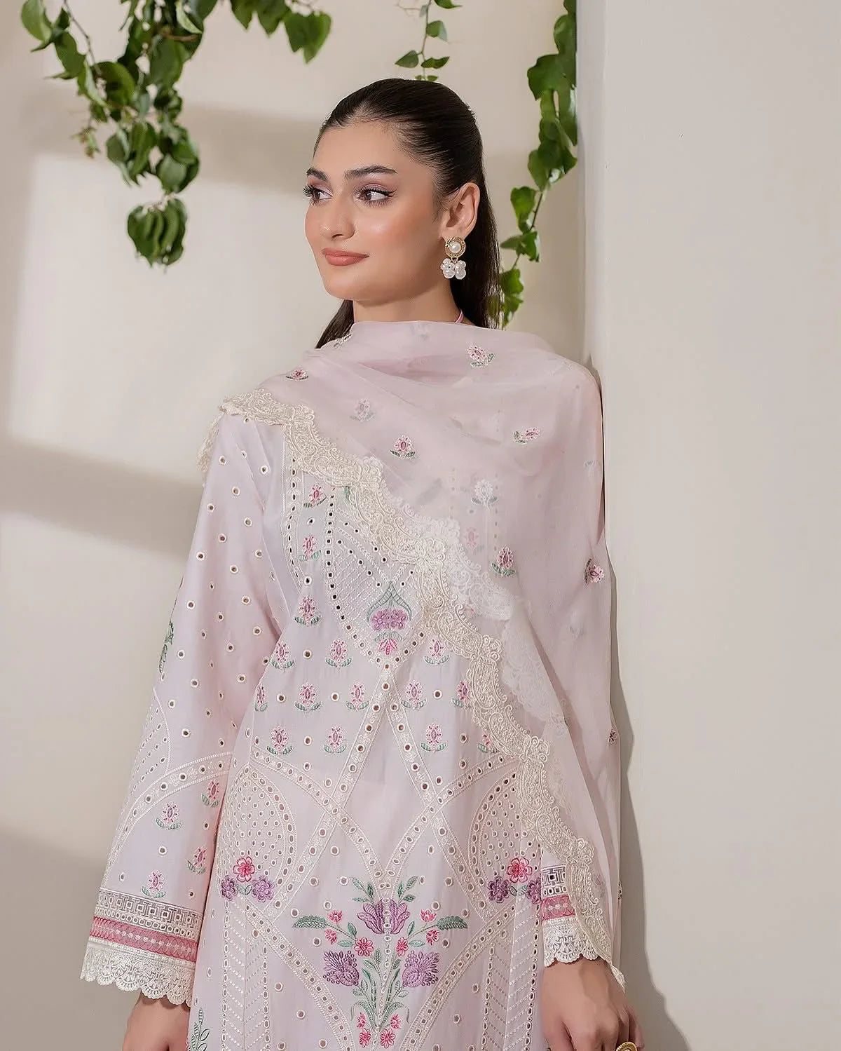 03-Piece Lawn Suit With Embroidery - Unstitched