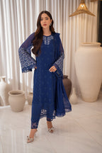 3 Piece Chiffon Suit - Unstitched