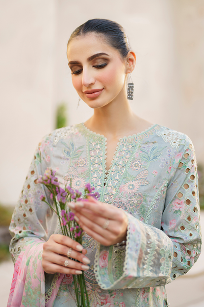 3 Piece Lawn Embroidery Suit - Unstitched