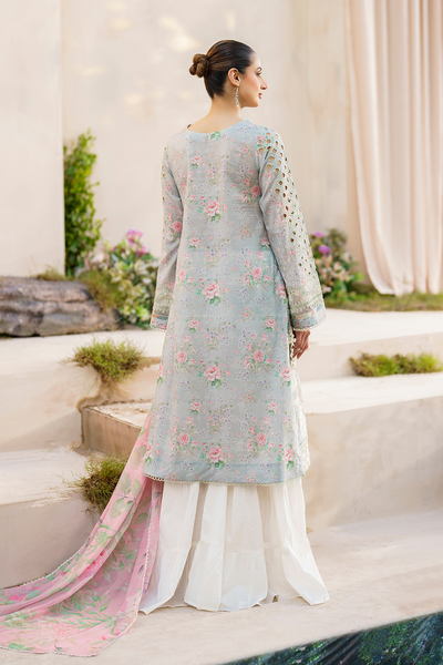 3 Piece Lawn Embroidery Suit - Unstitched