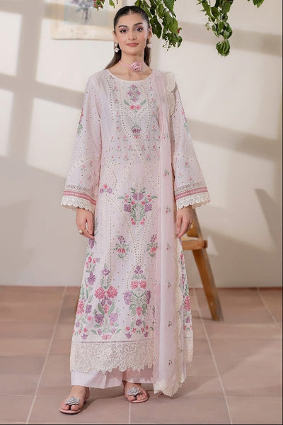 03-Piece Lawn Suit With Embroidery - Unstitched