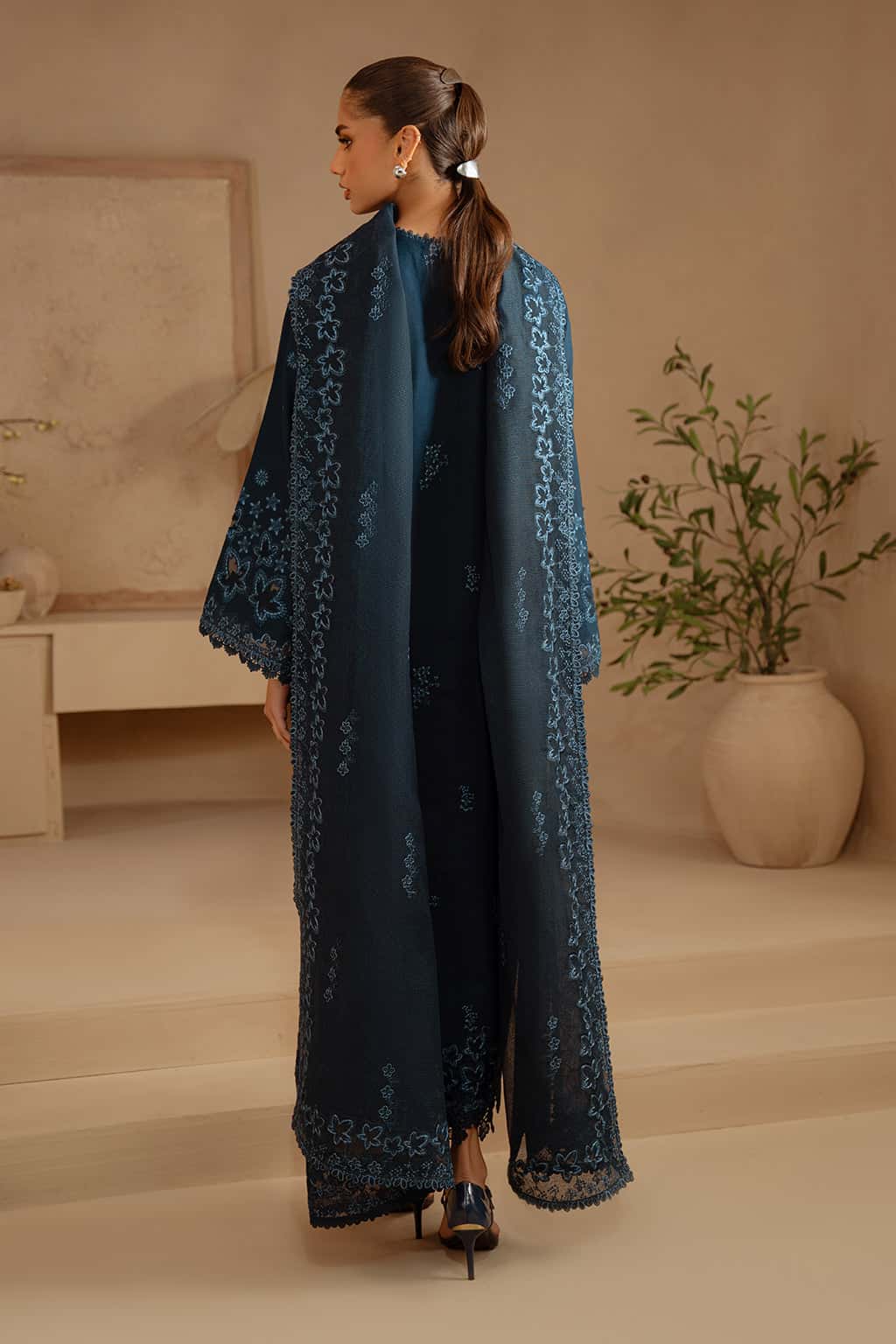 3 Piece Cotton Fabric Suit - Unstitched