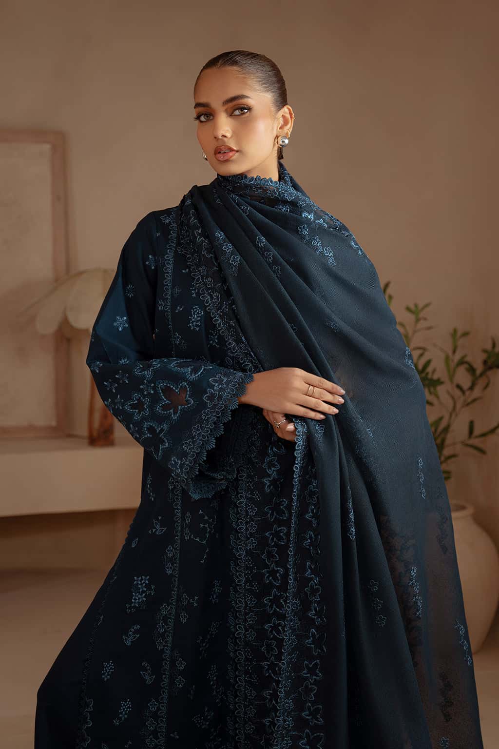 3 Piece Cotton Fabric Suit - Unstitched