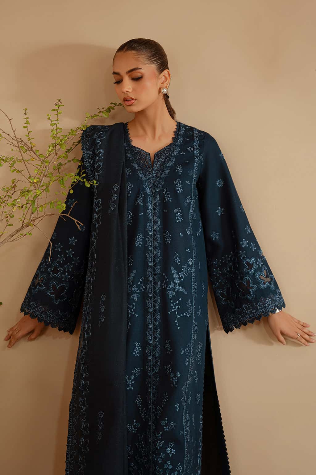 3 Piece Cotton Fabric Suit - Unstitched