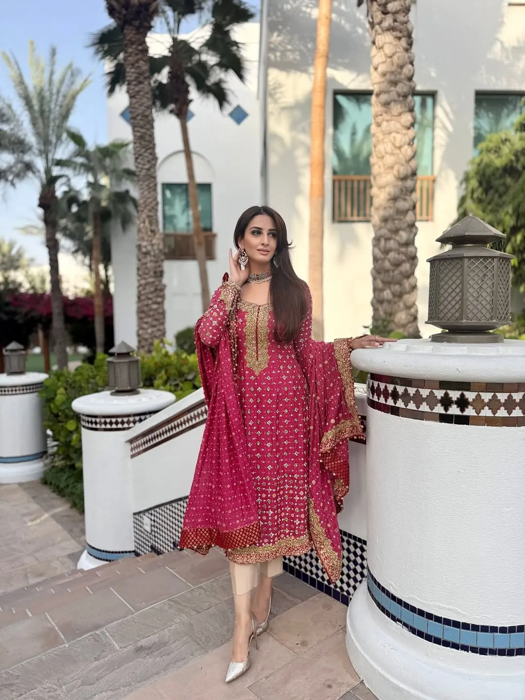 3 Piece Chiffon Suit - Unstitched