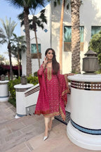 3 Piece Chiffon Suit - Unstitched