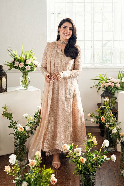 3 Piece Embroidery Chiffon Suit - Unstitched
