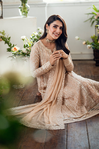 3 Piece Embroidery Chiffon Suit - Unstitched