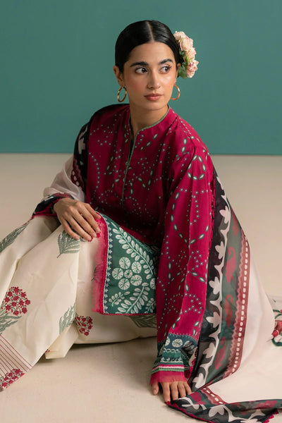 3 Piece Designer Suit - Unstitched