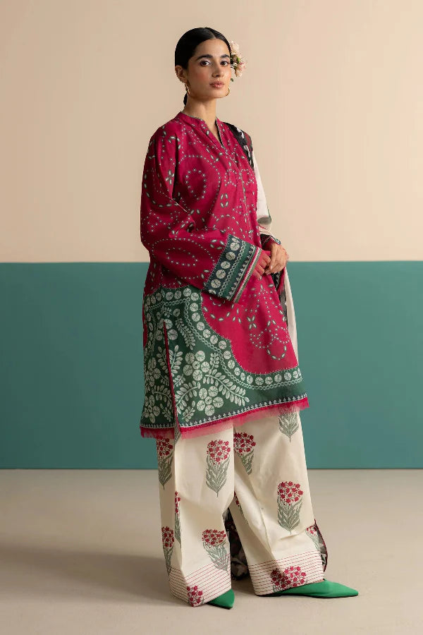 3 Piece Designer Suit - Unstitched