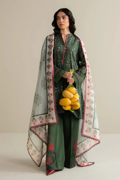 3 Piece Designer Suit - Unstitched