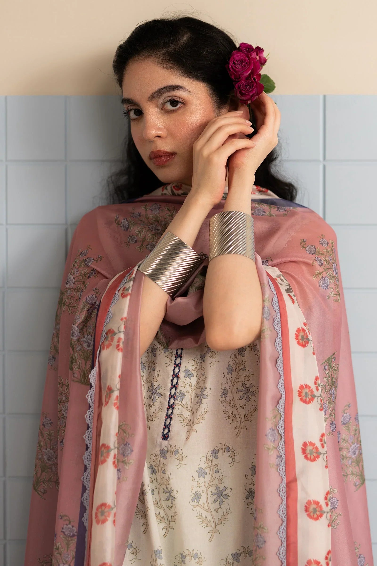 3 Piece Designer Suit - Unstitched