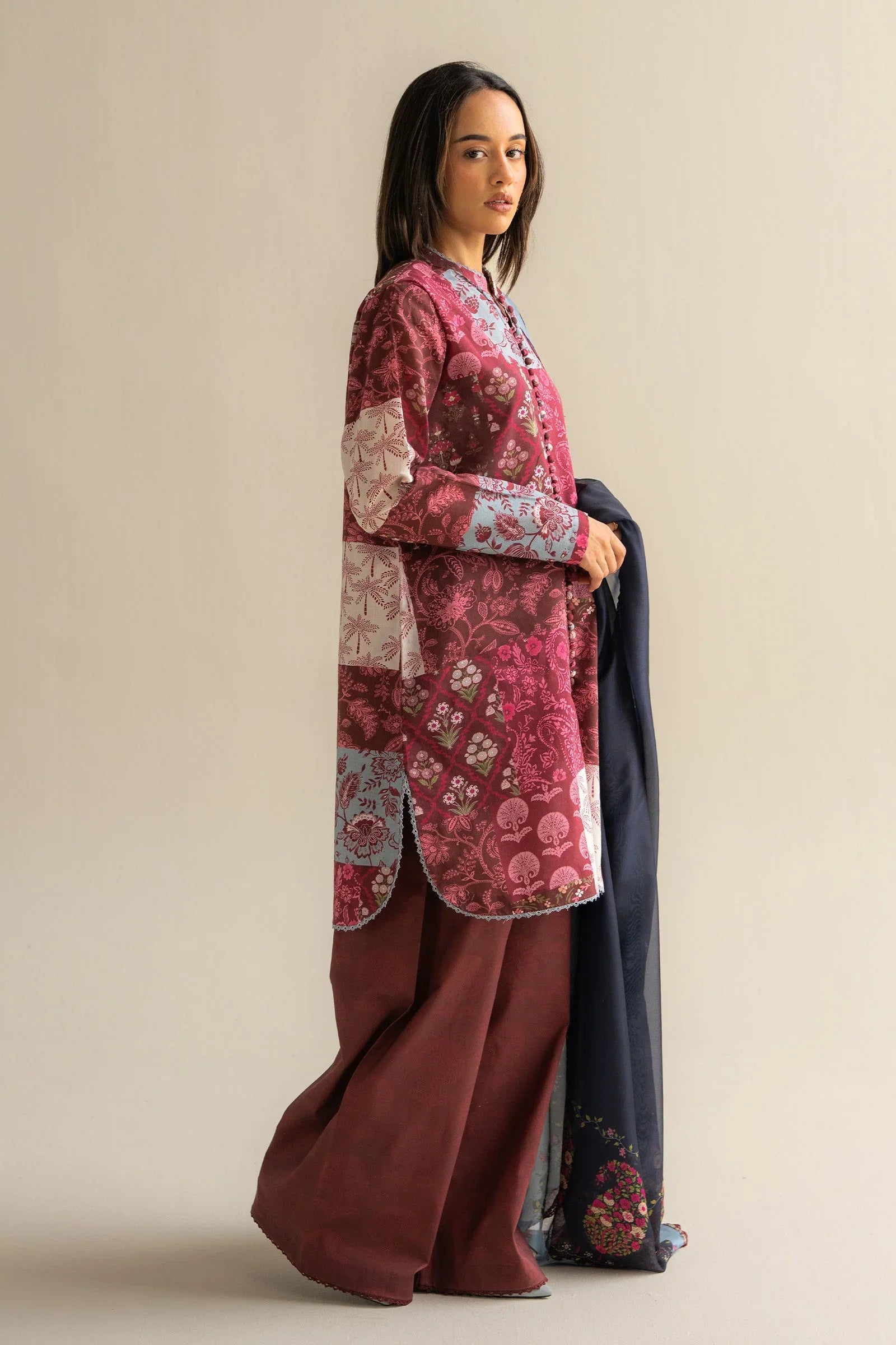 3 Piece Designer Dress - Unstitched