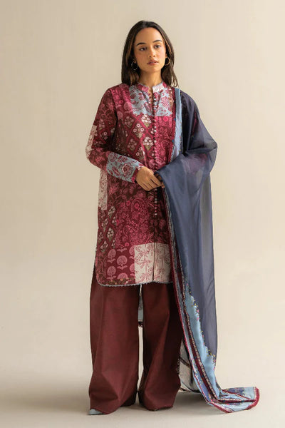 3 Piece Designer Dress - Unstitched