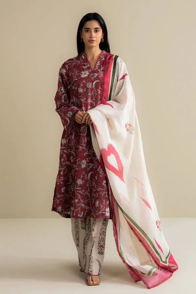 3 Piece Designer Suit - Unstitched