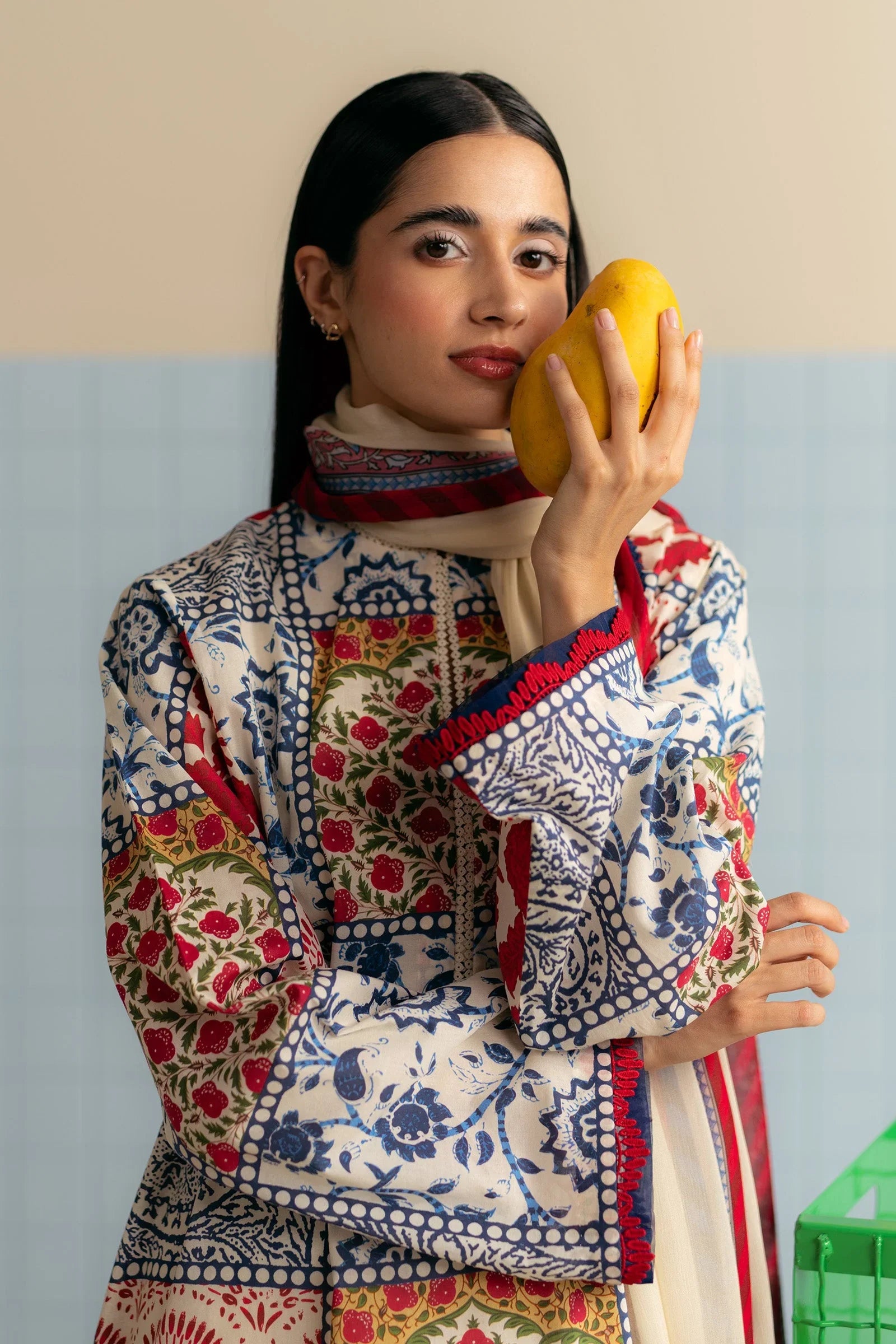 3 Piece Designer Suit - Unstitched