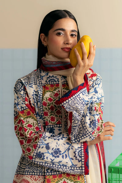 3 Piece Designer Suit - Unstitched