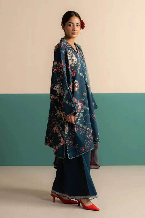 3 Piece Designer Suit - Unstitched