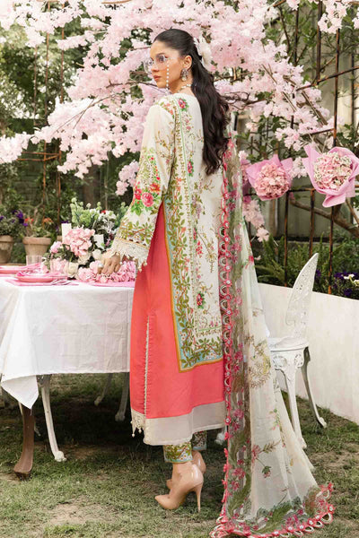 3 Piece Lawn Embroidery Organza Suit - Unstitched