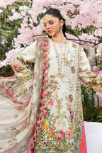 3 Piece Lawn Embroidery Organza Suit - Unstitched