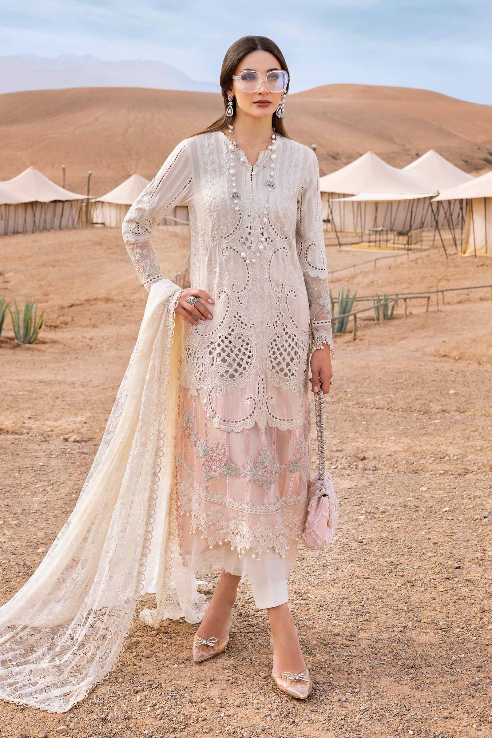 3 Piece Lawn Embroidery Suit - Unstitched