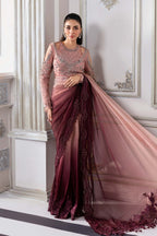Embroidered Chiffon Saare - Unstitched