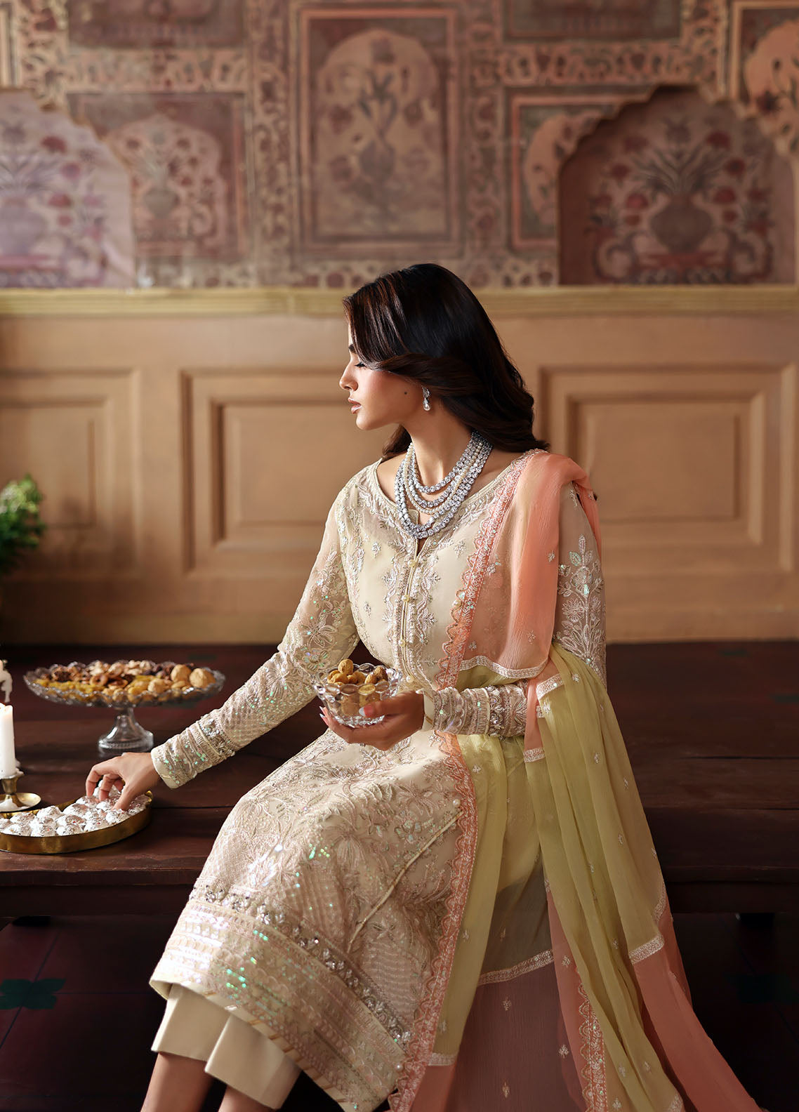 3 Piece Chiffon Suit - Unstitched