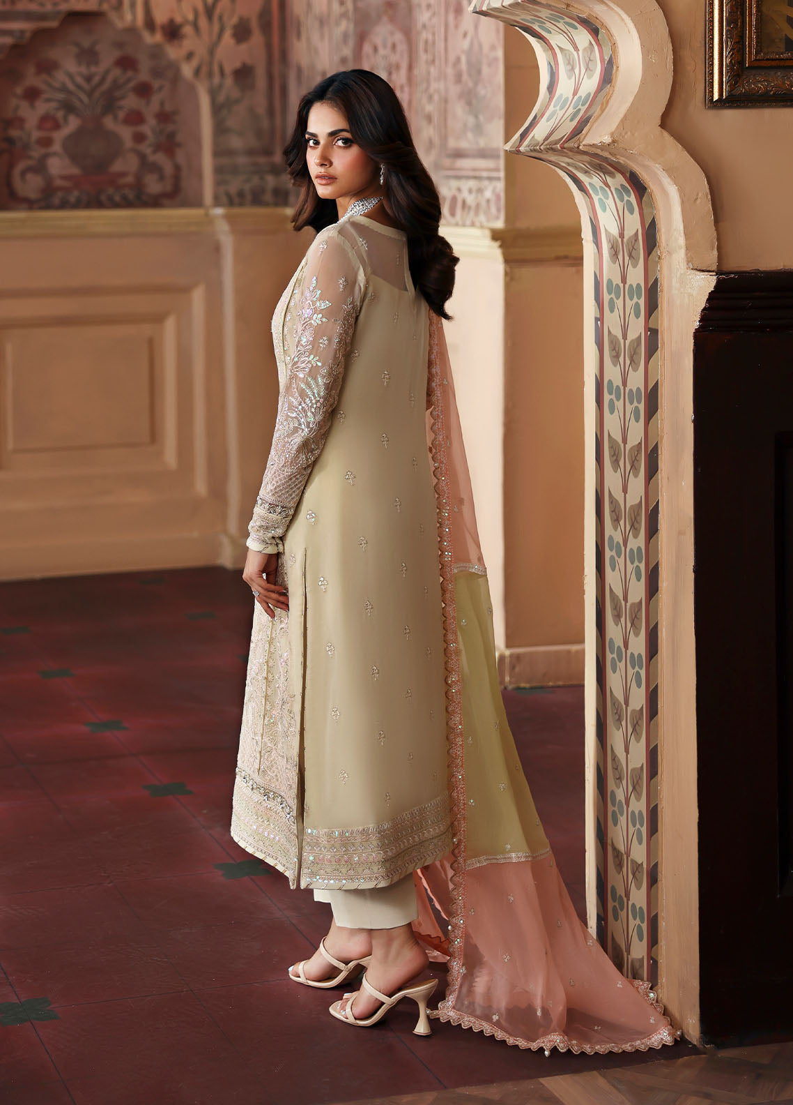 3 Piece Chiffon Suit - Unstitched