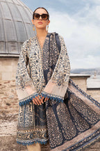 03-Piece Lawn Suit With Chikankari Embroidery - Unstitched