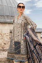 03-Piece Lawn Suit With Chikankari Embroidery - Unstitched