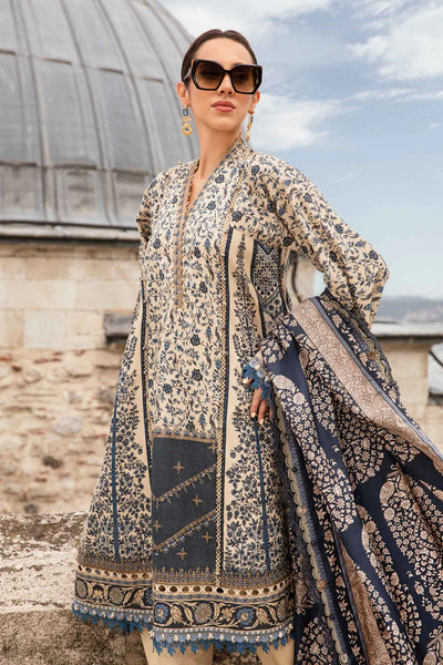 03-Piece Lawn Suit With Chikankari Embroidery - Unstitched