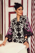 03-Piece Printed Lawn With Chikankari Embroidery - Unstitched