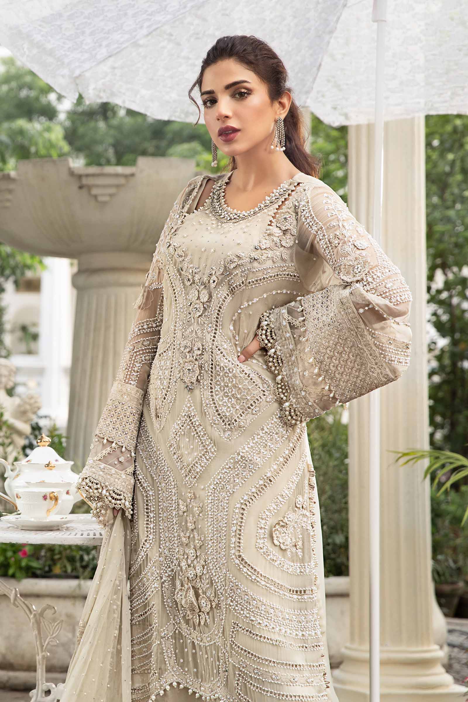 3 Piece Embroidered Chiffon Suit - Unstitched