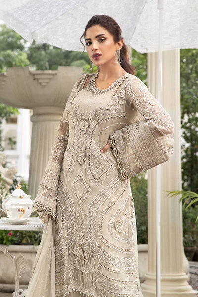 3 Piece Embroidered Chiffon Suit - Unstitched