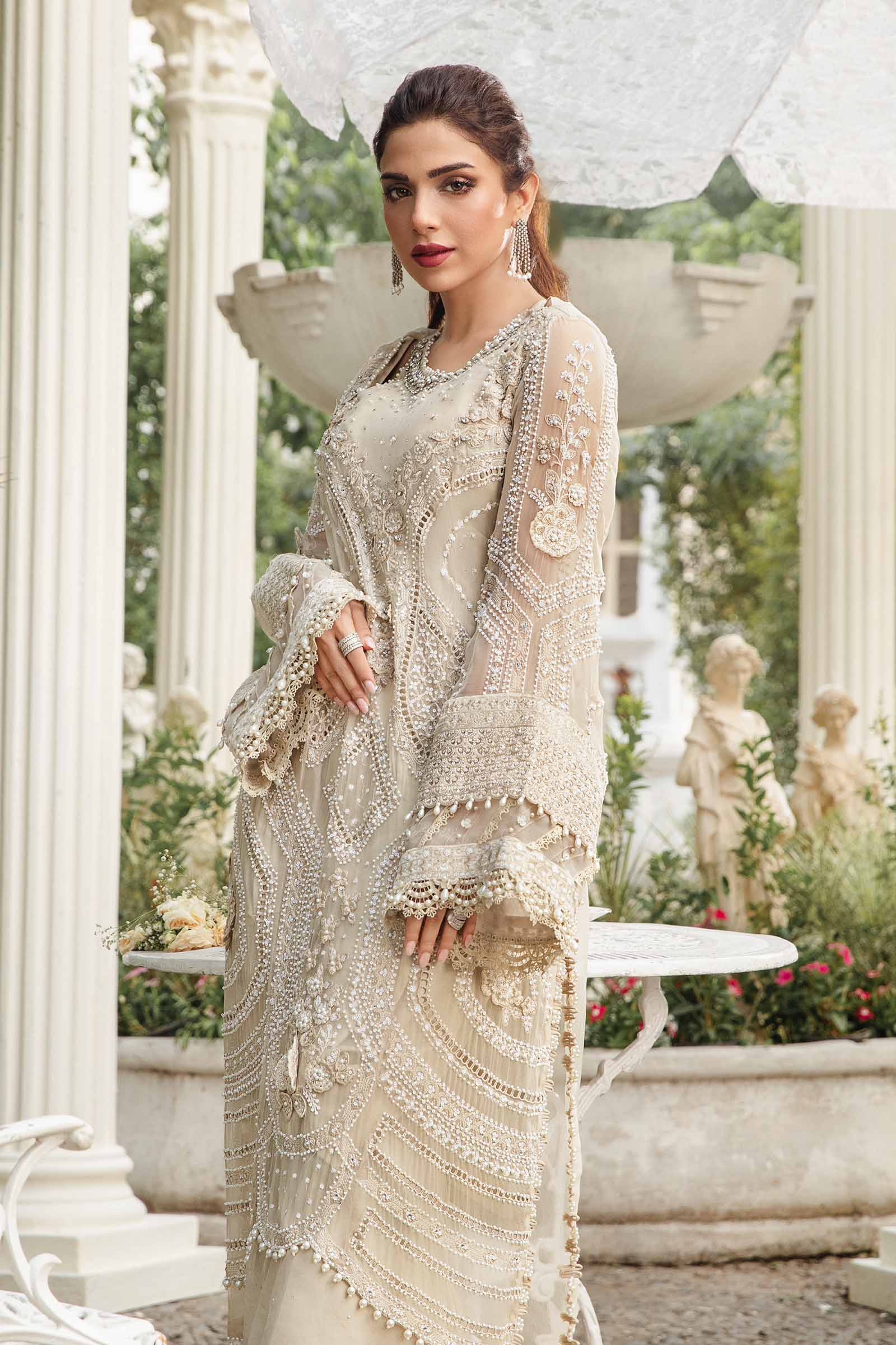 3 Piece Embroidered Chiffon Suit - Unstitched
