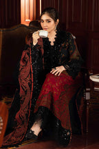 03-Piece Printed Lawn Suit With Embroidered - Unstitched
