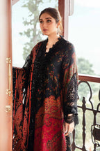03-Piece Printed Lawn Suit With Embroidered - Unstitched