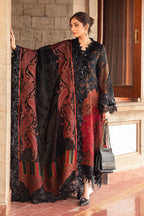 03-Piece Printed Lawn Suit With Embroidered - Unstitched