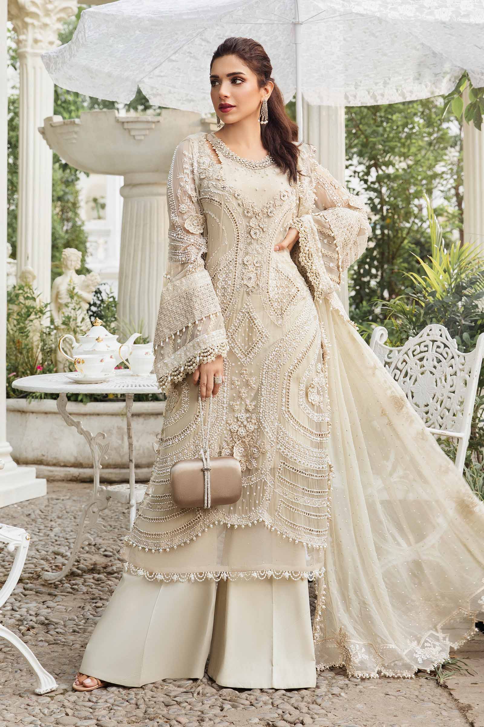 3 Piece Embroidered Chiffon Suit - Unstitched